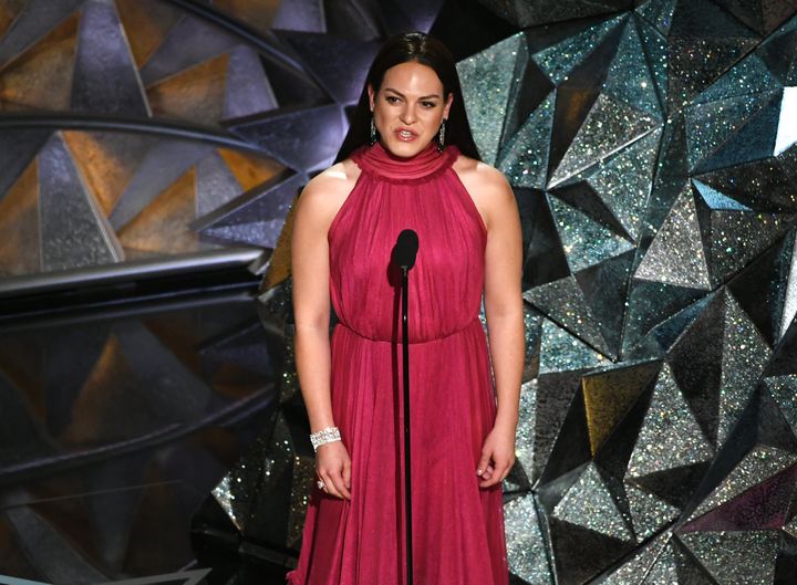 Actor Daniela Vega at the Oscars.