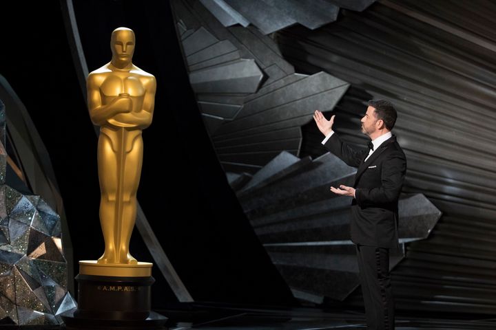 Oscars host Jimmy Kimmel took on bad men in Hollywood and beyond in his opening monologue