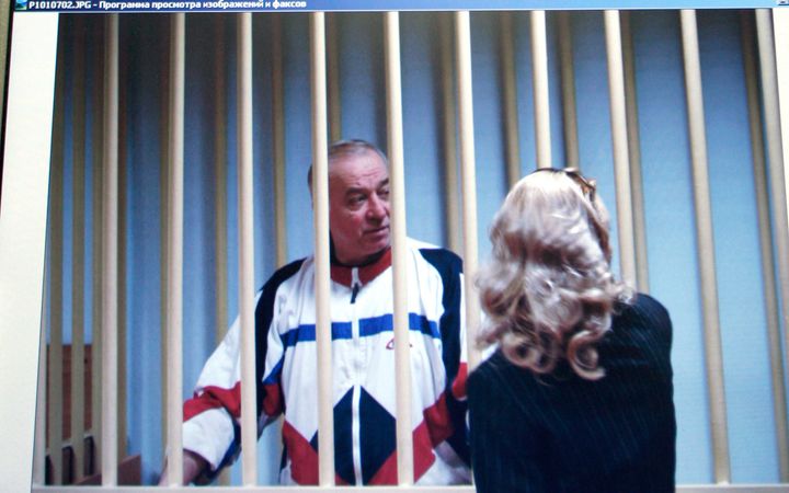 Sergei Skripal outside a courtroom in Moscow in 2006.