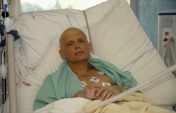 Alexander Litvinenko on his deathbed.