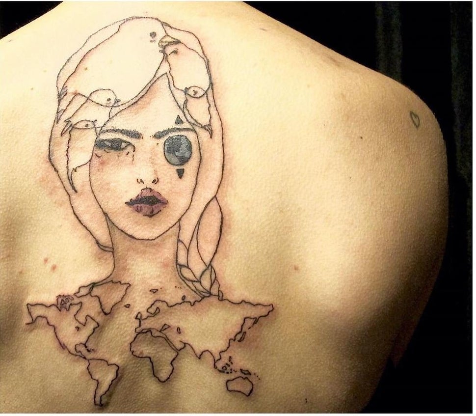 A tattoo done by Afzal.