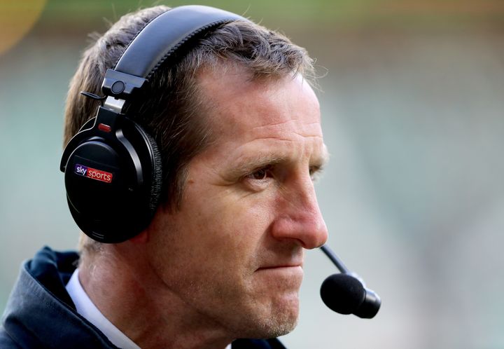 Will Greenwood, Sky Sports Commentator looks on prior to the Old Mutual Wealth Series match between England and Samoa at Twickenham Stadium on November 25, 2017 in London, England