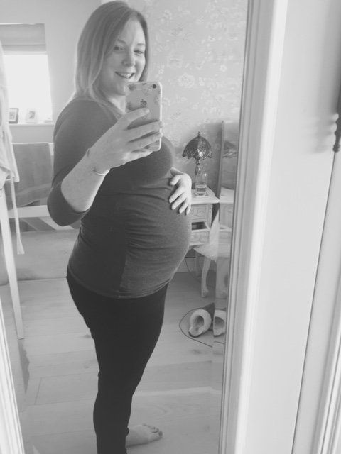 Lynsey Hartley said of her pregnancy: "I loved every single day and every kick and sick was worth it."