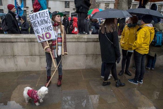 Women's March in London, 21 Jan 2018
