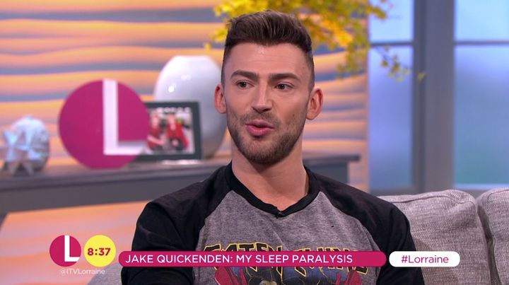 Jake was also on the show to discuss his experiences of sleep paralysis 