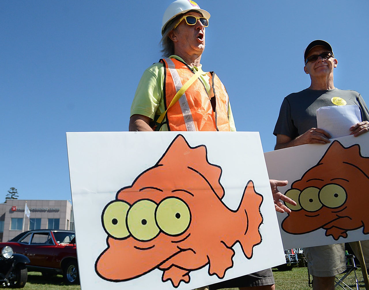 Peter Brooks (left) of Fresh Air Vallejo at the Vallejo Waterfront Festival.