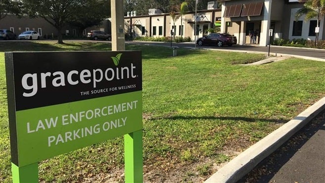 Gracepoint central receiving center in Tampa, Florida, is a secure facility where police can take people in crisis because of a mental health condition or drugs and alcohol. In many parts of the country, first responders have few options when it comes to finding follow-up care for people who have been rescued from a drug overdose.