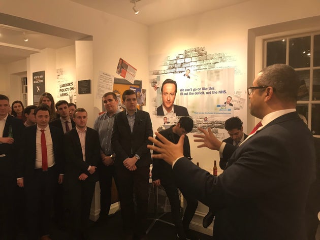 Young Tories attending a networking event in Westminster with Conservative Party Deputy Chairman James Cleverly