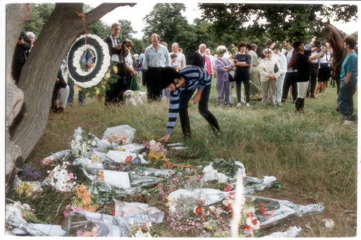 The scene at Wimbledon Common following Nickell's murder 