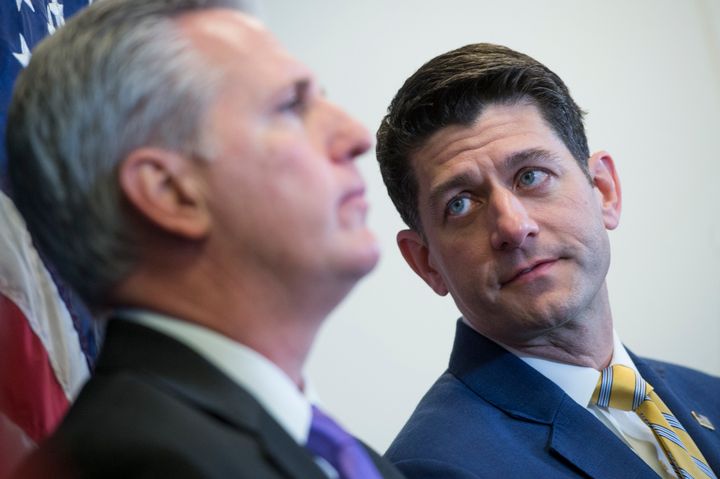 House Majority Leader Kevin McCarthy and Speaker Paul Ryan appear to be setting an unambitious tone for 2018.