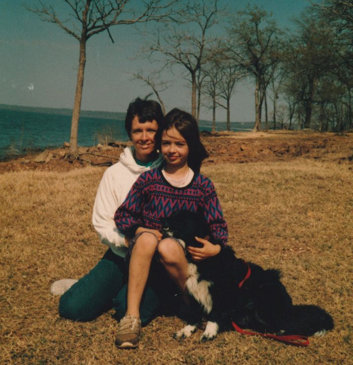 The author with her mother, Easter Sunday, 1986.