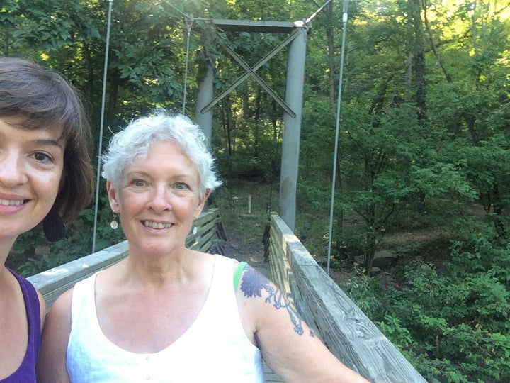 The author with her mother at Devil’s Den State Park, Arkansas, 2016.