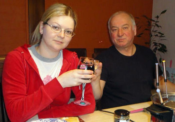 Sergei Skripal pictured with his daughter Yulia. They are both critically ill 