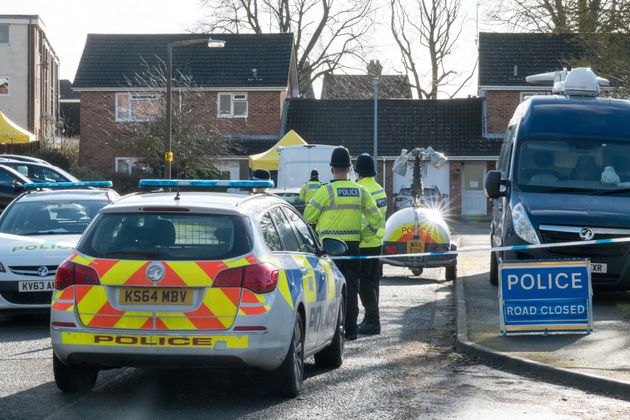 The cordon around the Skripal home has been widened 