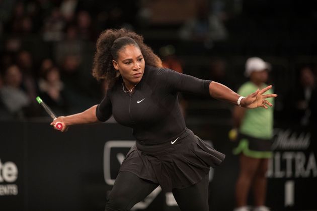 Serena Williams at the Tie Break Tens tennis tournament at Madison Square Garden on March 5. 