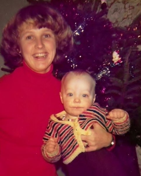 Chris and his mum.