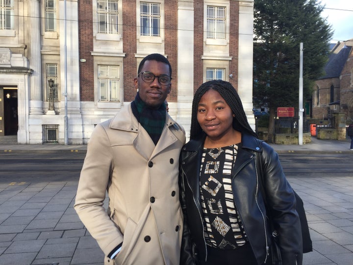 Nottingham Trent University students Michael Parker Langdon and Mary Okpo said they were 'shocked' by the incident 