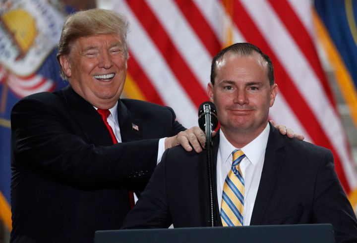 Sen. Mike Lee (right) has made it his mission to pass the First Amendment Defense Act.