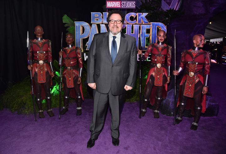 Director Jon Favreau at the premiere of "Black Panther" in Hollywood on Jan. 29.