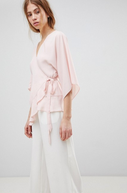 asos wrap blouse
