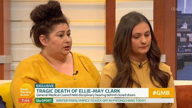 Ellie-May’s grandma Brandi Clark (L) and mum Shanice Clark (R).