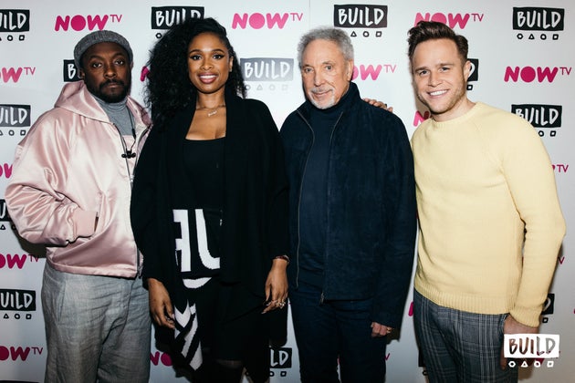 Will.i.am, Jennifer Hudson, Tom Jones and Olly Murs