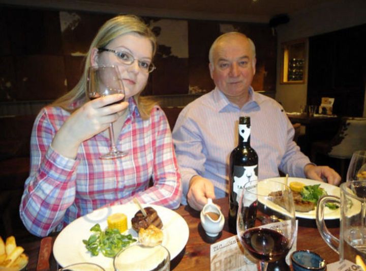 <strong>Sergei Skripal with his daughter Yulia. Both are critically ill in hospital </strong>