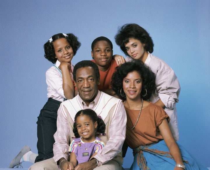 The cast of “The Cosby Show” for season 1: (clockwise from top left) Tempestt Bledsoe as Vanessa Huxtable, Malcolm-Jamal Warner as Theodore