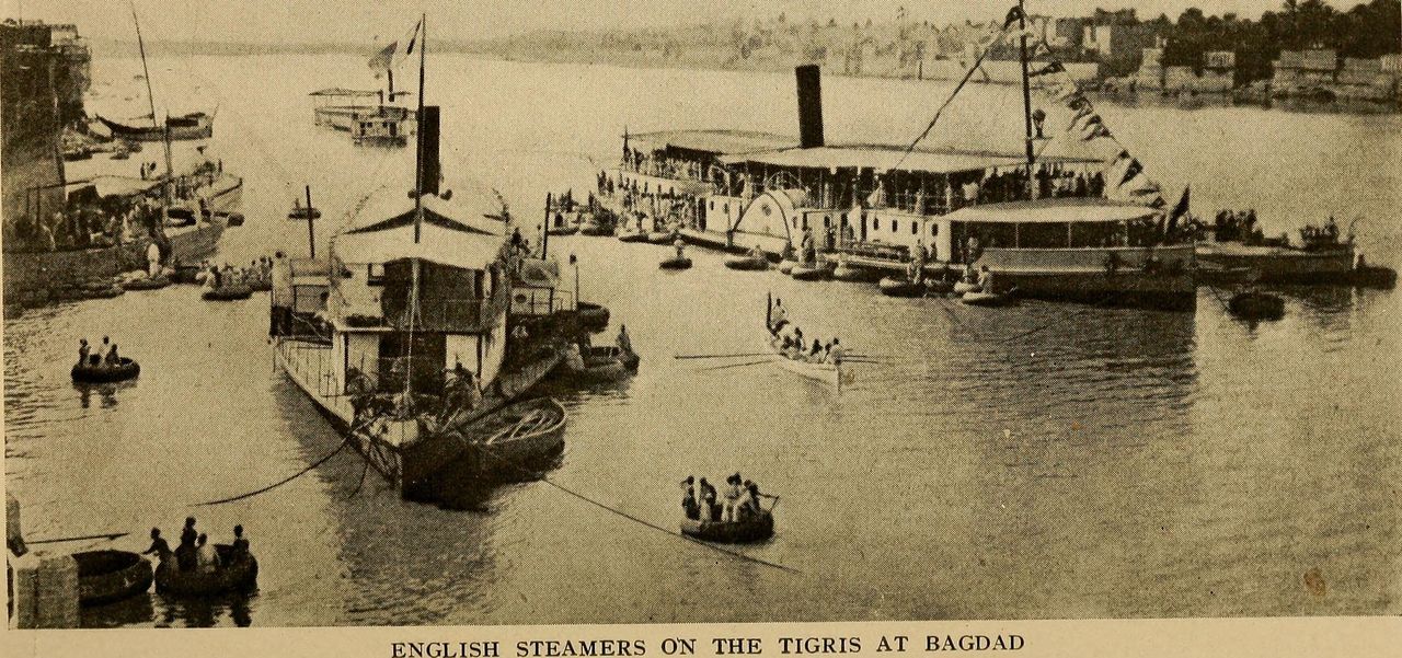 Βρετανικά ατμόπλοια στον Τίγρη στην Βαγδάτη