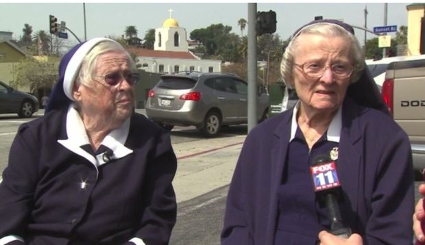 Sister Catherine (right) and Sister Rita
