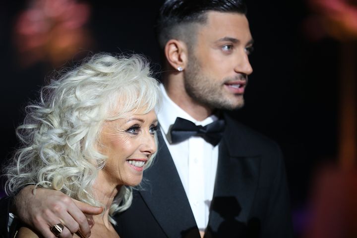 Debbie with her former 'Strictly' dance partner Giovanni Pernice.