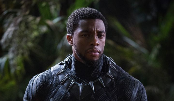 Chadwick Boseman as T'Challa in "Black Panther."