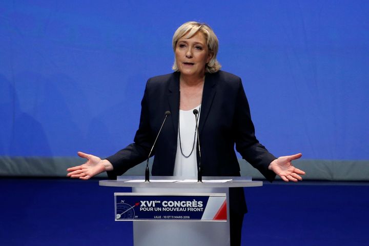 Marine Le Pen's choice of a new name for the party she leads now goes to a vote of its members.