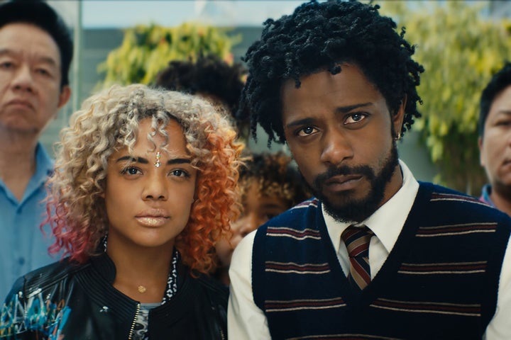 "Sorry to Bother You" stars Lakeith Stanfield and Tessa Thompson.