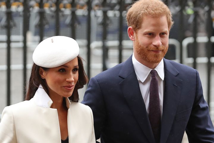 Markle's beret is certainly a statement piece. 