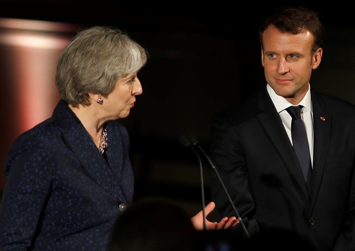 Theresa May spoke to French president Emmanuel Macron.
