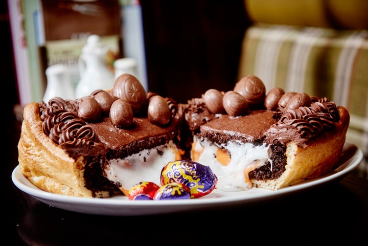 Creme Egg Yorkshire pudding