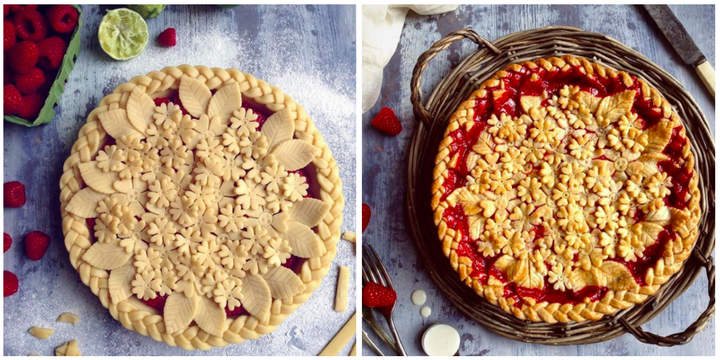 Jo Harrington of @jojoromancer posts "before" and "after" photos of her pies, but not all Instagrammers do.