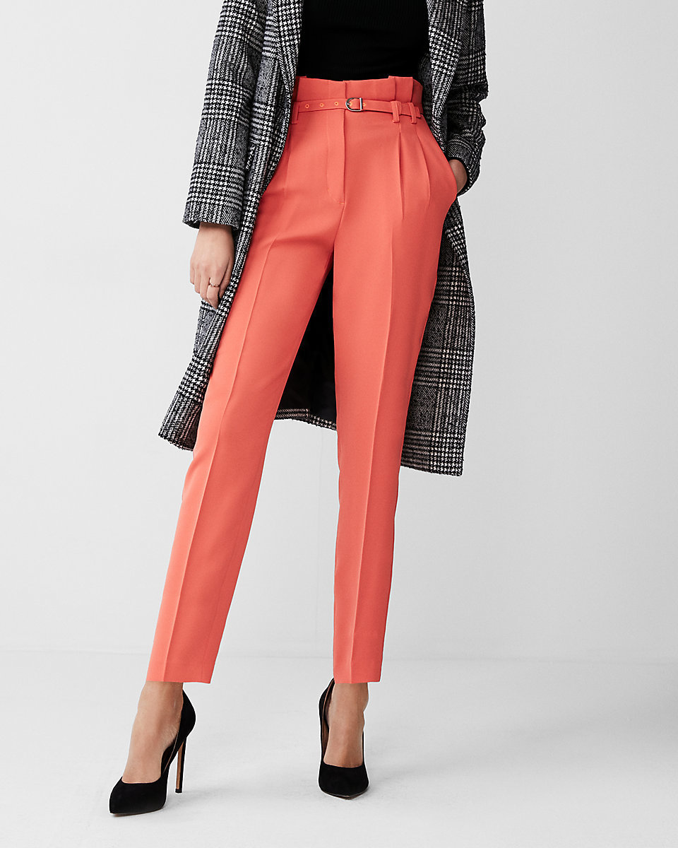ASOS Tailored Super High Waist Balloon Tapered Trouser With Self Belt  ASOS