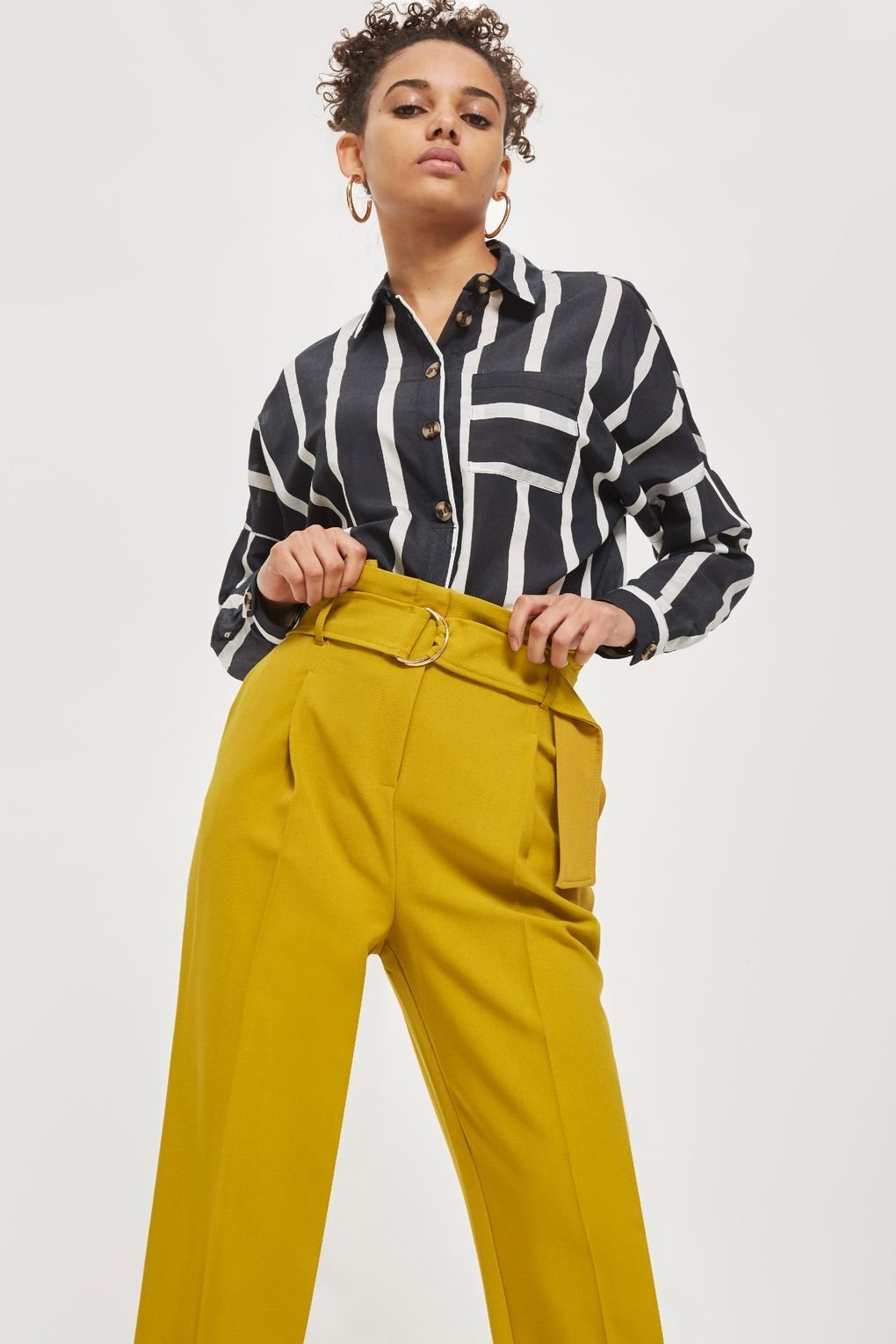 Topshop coord mensy peg trouser in sand  ASOS
