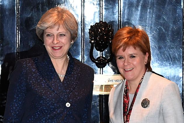 Theresa May and Nicola Sturgeon.