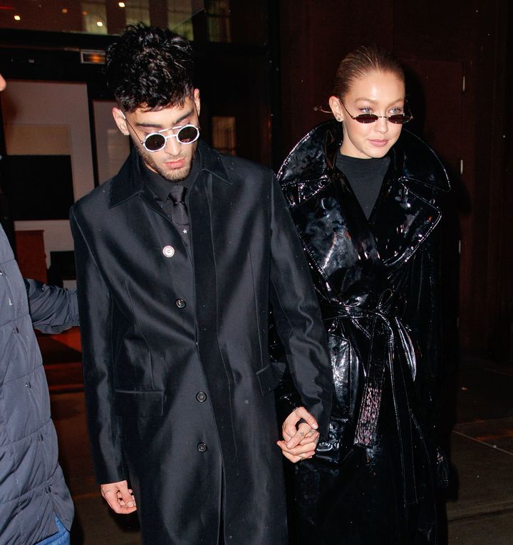 Zayn and Gigi in New York earlier this year