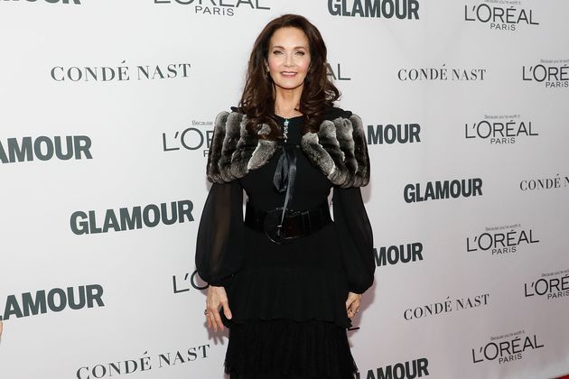 Lynda at the 2017 Glamour Women Of The Year awards