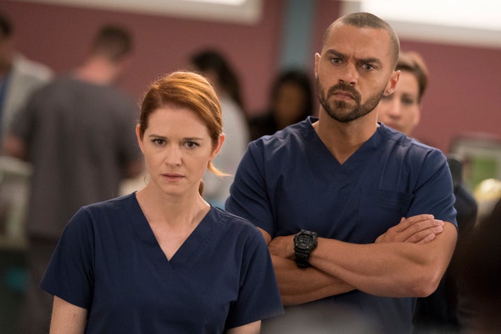 Sarah Drew, pictured with Jesse Williams on "Grey's Anatomy," will play Cagney in a reboot of "Cagney & Lacey."