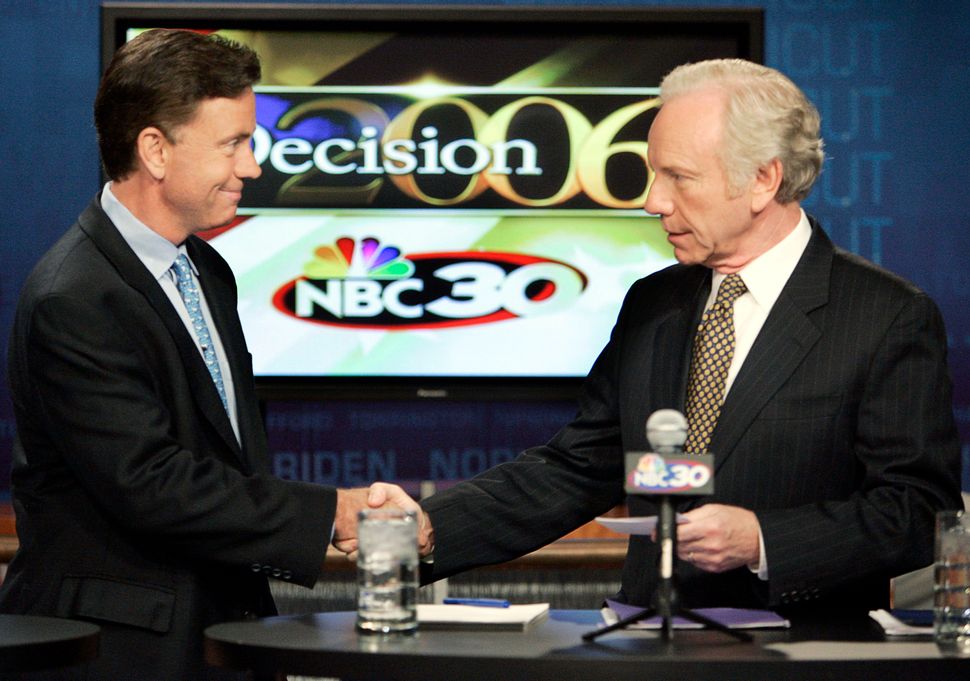 On July 6, 2006, businessman Ned Lamont debated Sen. Joe Lieberman (D-Conn.). Lamont beat Lieberman in the primary, but Lieberman ran as an independent and won in the general election.