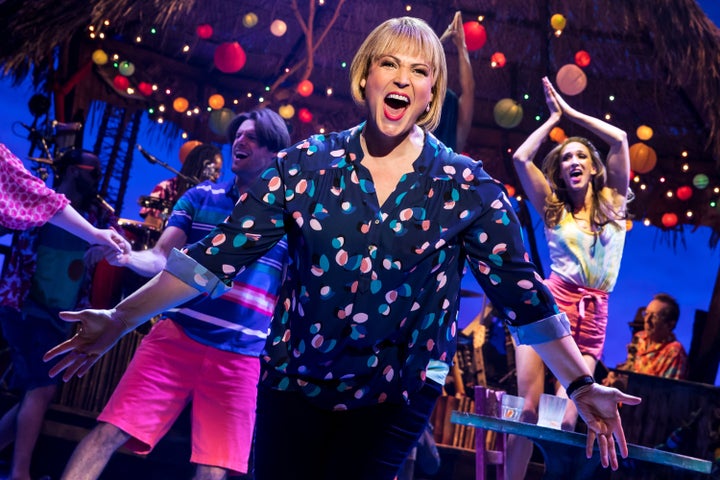 Lisa Howard plays a beleaguered bride-to-be in "Escape to Margaritaville," which opened March 15 in New York. 