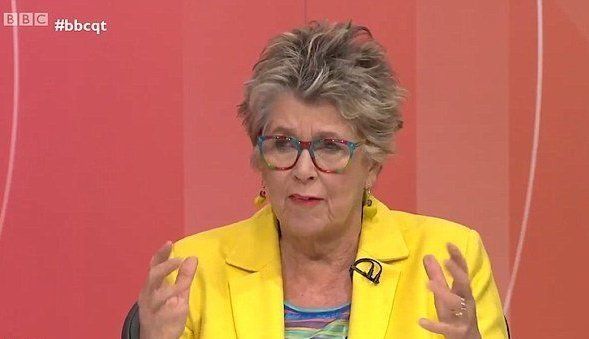 Prue Leith on 'Question Time'.