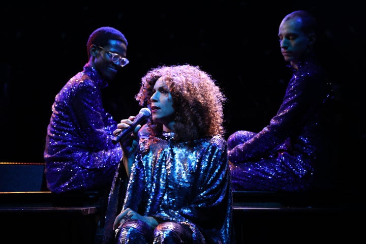 Daniel Alexander James performs as Jomama Jones in "Black Light," now playing in New York. 