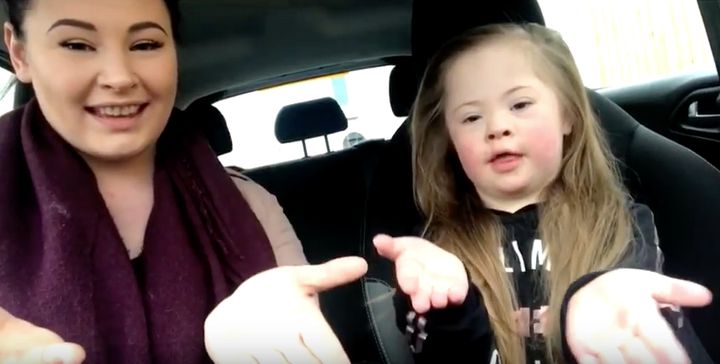Mums and their children with Down's syndrome separately filmed themselves.