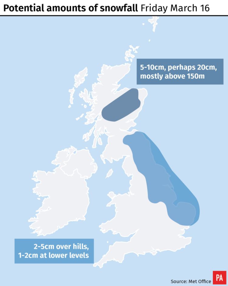 UK Weather: Met Forecasts A Bitterly Cold And Snowy Weekend | HuffPost ...